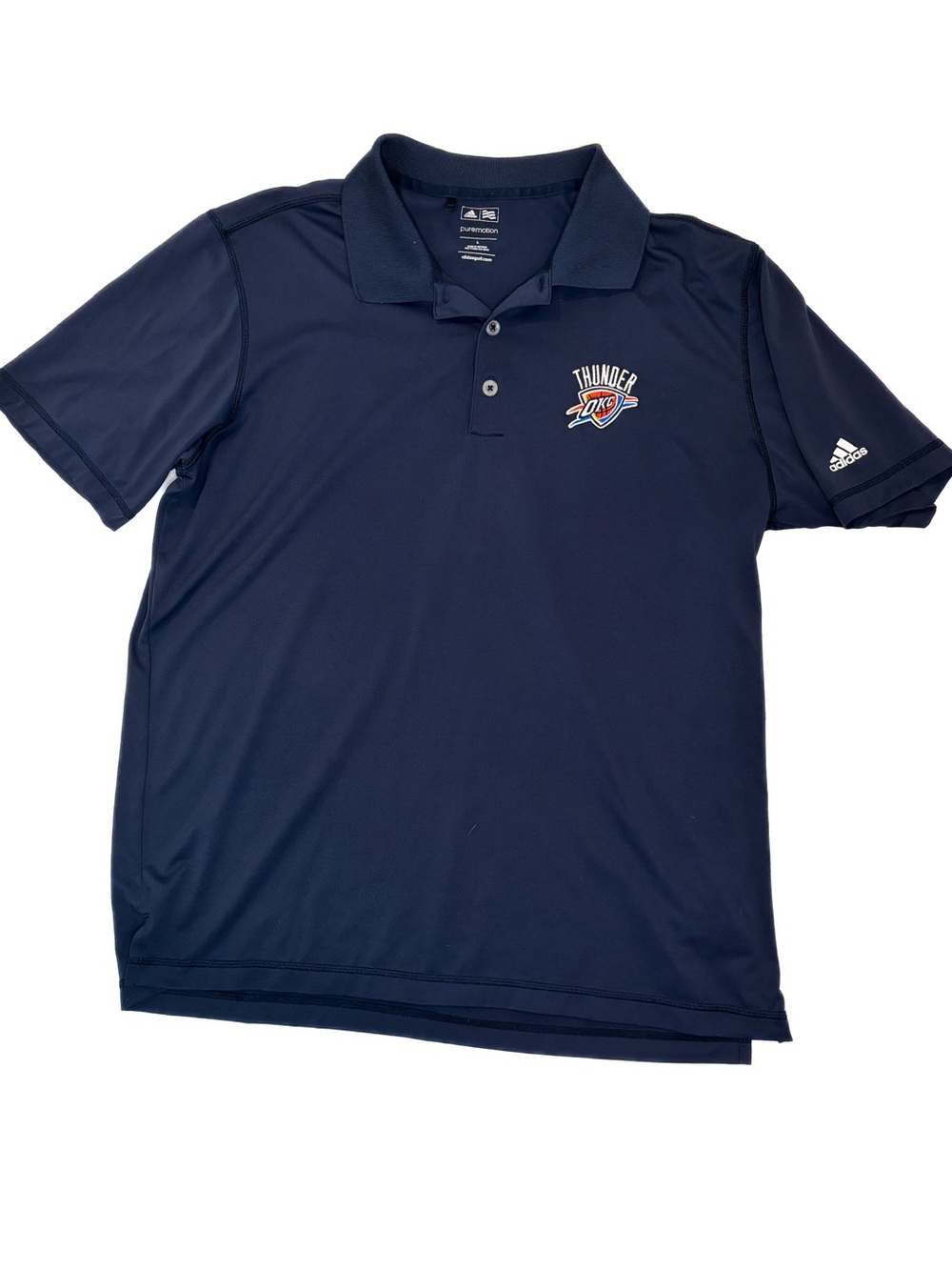 adidas Navy Oklahoma City Thunder Polo Shirt